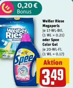 REWE Weißer Riese Megapersl oder Spee Color Gel Angebot