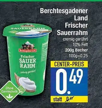 Marktkauf Berchtesgadener Land Frischer Sauerrahm 200g Becher Angebot