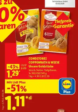 Lidl CONDITOREI COPPENRATH & WIESE Unsere Goldstücke Angebot