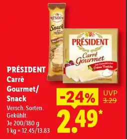 Lidl PRÉSIDENT Carré Gourmet/Snack Angebot