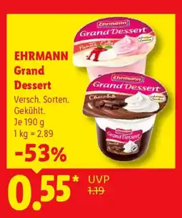 Lidl EHRMANN Grand Dessert Angebot