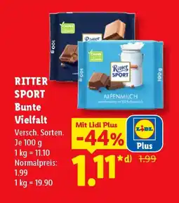 Lidl RITTER SPORT Bunte Vielfalt Angebot