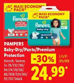 Lidl Pampers Baby-Dry/Pants/Premium Protection Angebot