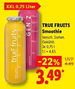 Lidl TRUE FRUITS Smoothie Angebot