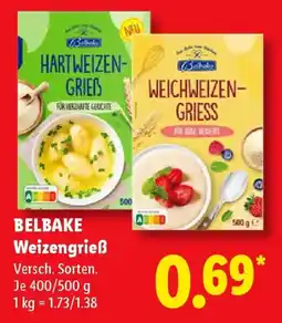 Lidl BELBAKE Weizengrieß Angebot