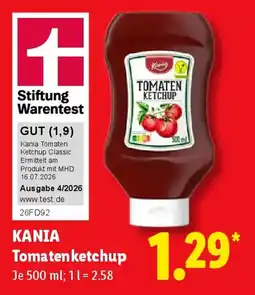 Lidl Kania Tomatenketchup Classic Angebot
