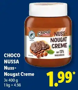 Lidl Choco Nussa Nuss-Nougat Creme Angebot