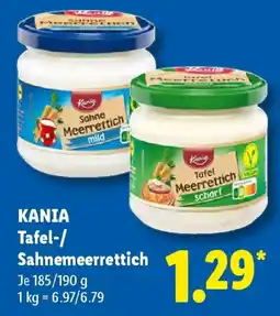 Lidl KANIA Tafel-/Sahnemeerrettich Angebot