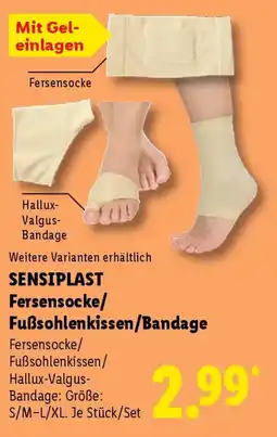 Lidl SENSIPLAST Fersensocke/Fußsohlenkissen/Bandage Angebot