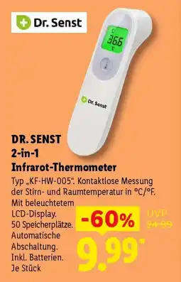 Lidl DR. SENST 2-in-1 Infrarot-Thermometer Angebot