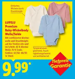 Lidl LUPILU Premium Baby-Wickelbody Wolle/Seide Angebot