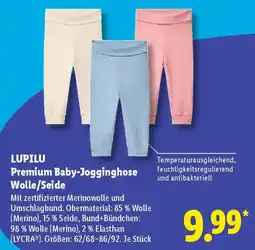 Lidl LUPILU Premium Baby-Jogginghose Wolle/Seide Angebot