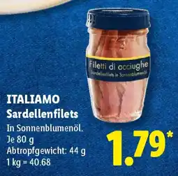 Lidl ITALIAMO Sardellenfilets Angebot