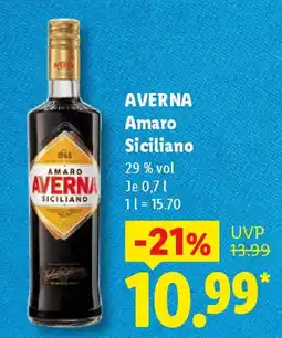 Lidl AVERNA Amaro Siciliano Angebot