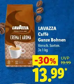 Lidl LAVAZZA Caffè Ganze Bohnen Angebot