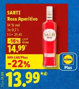 Lidl SARTI Rosa Aperitivo Angebot