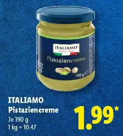 Lidl ITALIAMO Pistaziencreme Angebot