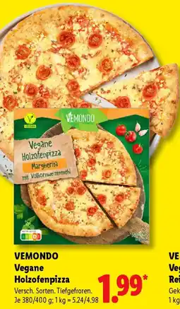 Lidl VEMONDO Vegane Holzofenpizza Angebot