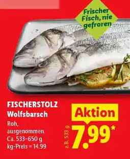 Lidl FISCHERSTOLZ Wolfsbarsch Angebot