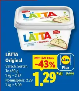 Lidl LÄTTA Original Angebot
