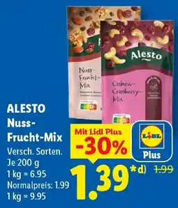 Lidl ALESTO Nuss-Frucht-Mix Angebot