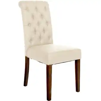 Netto Marken-Discount CLP Esszimmerstuhl Lisburn I Samt I Stoff I Polsterstuhl Gesteppt Chesterfield Design Angebot