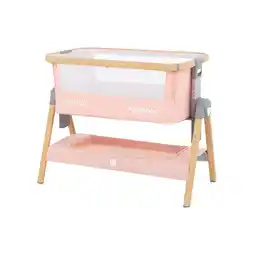 Netto Marken-Discount Kikkaboo Beistellbett Nanna Matratze höhenverstellbar Moskitonetz Räder Korb pink Angebot