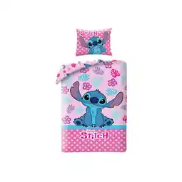 Netto Marken-Discount Disney Lilo & Stitch Bettwäsche 140 × 200 cm Baumwolle Bettbezug Angebot