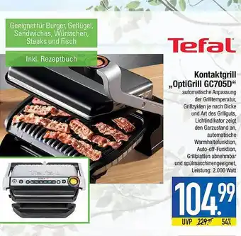 Marktkauf Tefal Kontaktgrill „Optigrill Gc705d” Angebot