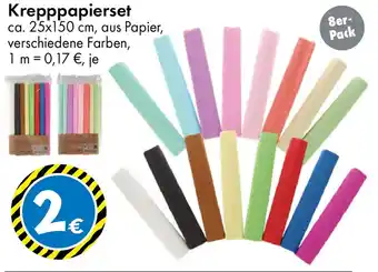 TEDi Krepppapierset Angebot