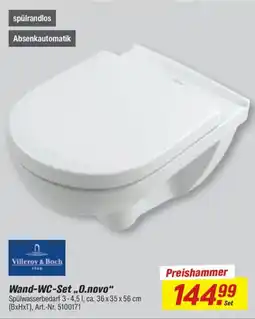 toom Baumarkt Wand-WC-Set „O.novo“ Villeroy & Boch Angebot