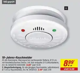 toom Baumarkt 10-Jahres-Rauchmelder Angebot