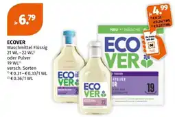 Müller ECOVER Waschmittel Flüssig Angebot