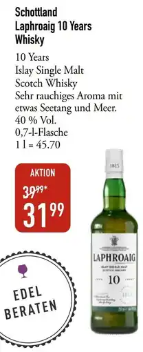 Galeria Markthalle Schottland Laphroaig 10 Years Whisky Angebot