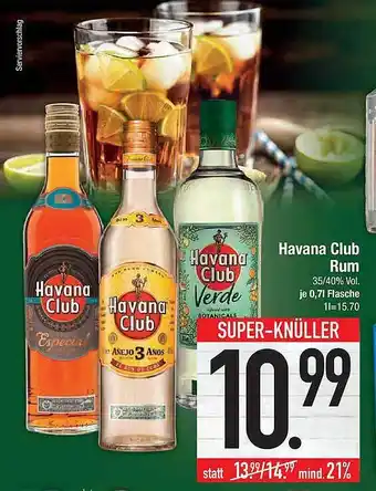 Marktkauf Havana Club Rum 0,7L Angebot