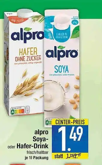 Marktkauf Alpro Soya Oder Hafer Drink 1L Angebot