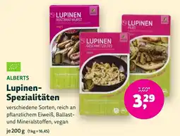 Biomarkt ALBERTS Lupinen-Spezialitäten Angebot