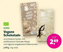 Biomarkt ICHOC Vegane Schokolade Angebot