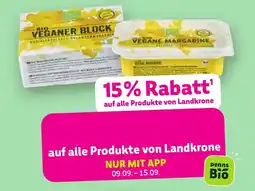 Biomarkt Landkrone Bio Veganer Block Angebot