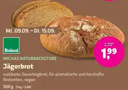 Biomarkt MICHAS NATURBACKSTUBE Jägerbrot Angebot