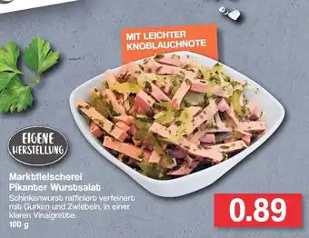 Famila Nord West Marktfleischerei Pikanter Wurstsalat 100g Angebot