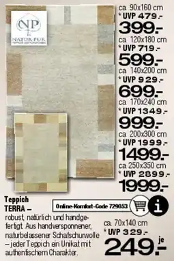Ostermann Teppich TERRA - NATUR PUR Angebot