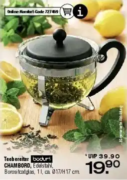 Ostermann Teebereiter bodum CHAMBORD Angebot