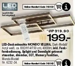 Ostermann LED-Deck enleuchtete MONDO VELUNA Angebot