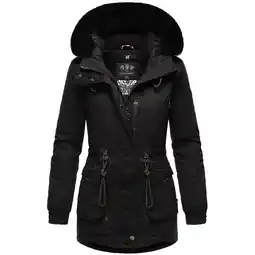 Netto Marken-Discount NAVAHOO Damen Sportlicher Wintermantel Baumwoll-Parka mit Kapuze Olessaa Angebot