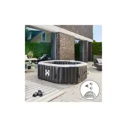 Netto Marken-Discount HOME DELUXE Outdoor Whirlpool DROP inkl. Kissen, Getränkehalter und Sonnendach - ?185 cm Schwarz Angebot