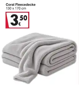 Woolworth Coral Fleece Decke Angebot