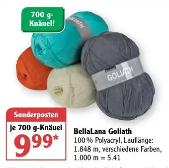 Globus BellaLana Goliath 700g Angebot