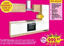 Möbel Boss Flex-Well Küchenzeile, Samoa, Eiche Sonoma Nachb./weiß Angebot