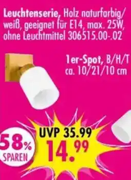Möbel Boss Leuchten serie, Holz naturfarbig/weiß Angebot
